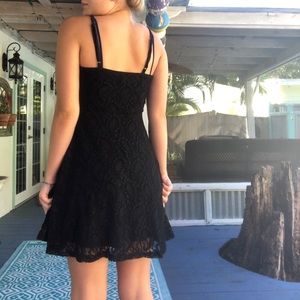 Black lace dress